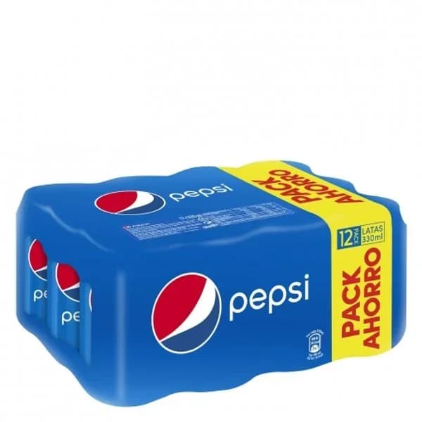 Pepsi pack de 12 latas de 33 cl. - 3.97 l - Imagen del producto en Findit