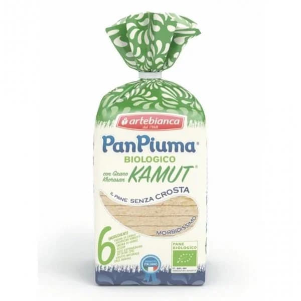 Pan de molde sin corteza ecológico Khorasan Kamut PanPiuma Artebianca 300 g. - 0.3 kg - Imagen del producto en Findit