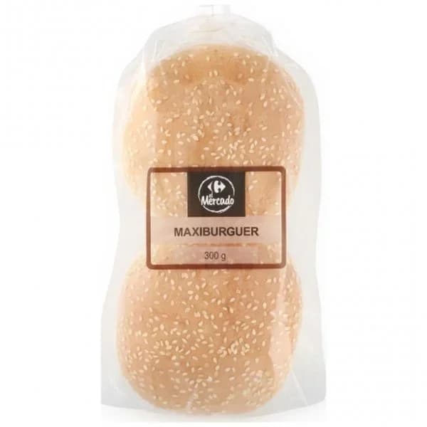 Pan de Hamburguesa Carrefour 4 ud 300 g - 0.3 kg - Imagen del producto en Findit