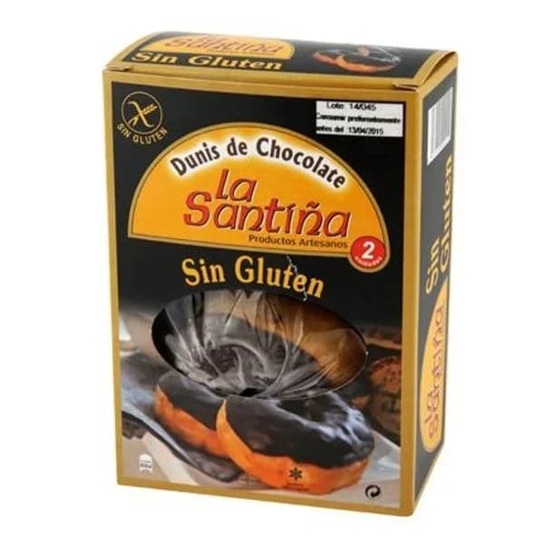 Dunis de chocolate La Santiña sin gluten pack de 2 unidades de 50g. - 0.1 kg - Imagen del producto en Findit