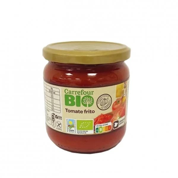 Tomate frito ecológico Carrefour Bio sin gluten tarro 340 g. - 0.34 kg - Imagen del producto en Findit