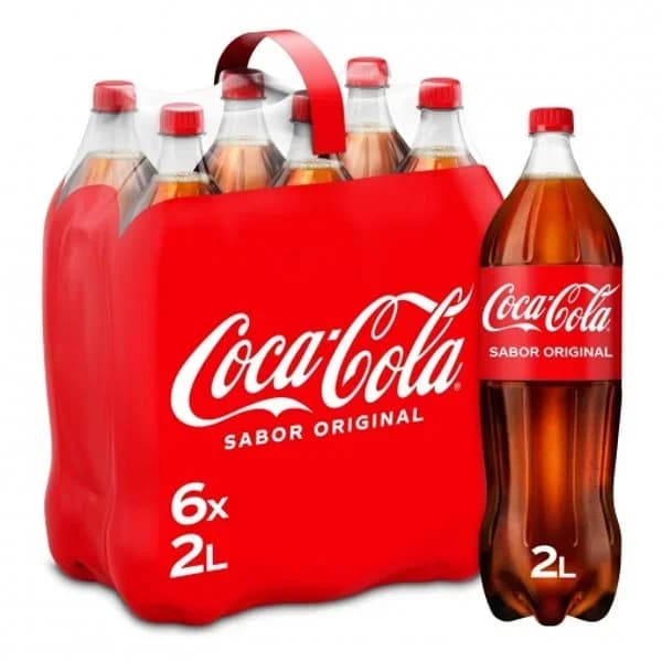 Coca Cola pack 6 botellas 2 l. - 3.98 l - Imagen del producto en Findit