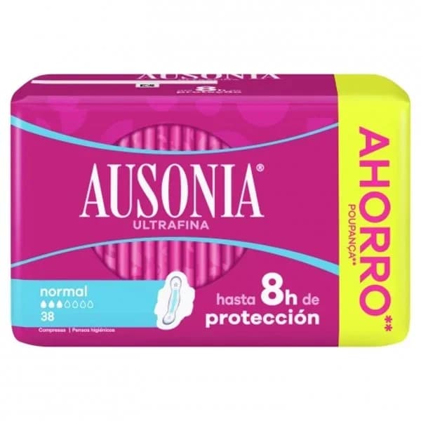 Compresas normal con alas ultrafina Ausonia 36 ud. - 38.25 ud - Imagen del producto en Findit