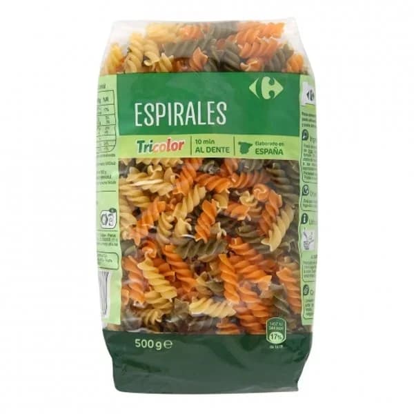 Espirales vegetales Carrefour 500 g. - 0.5 kg - Imagen del producto en Findit