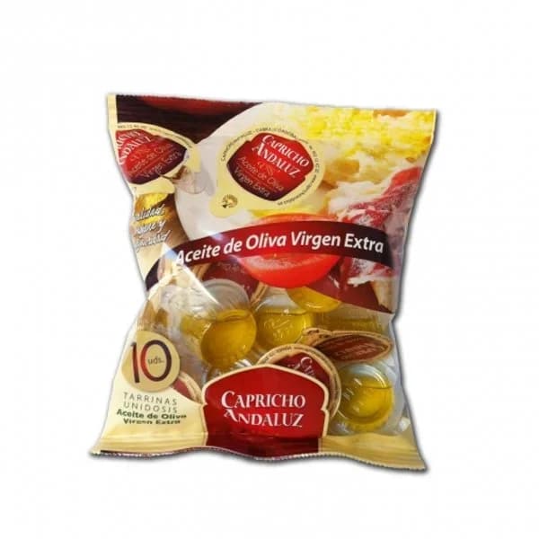 Aceite de oliva virgen extra Capricho Andaluz pack de 10 porciones de 10 ml. - 1 l - Imagen del producto en Findit