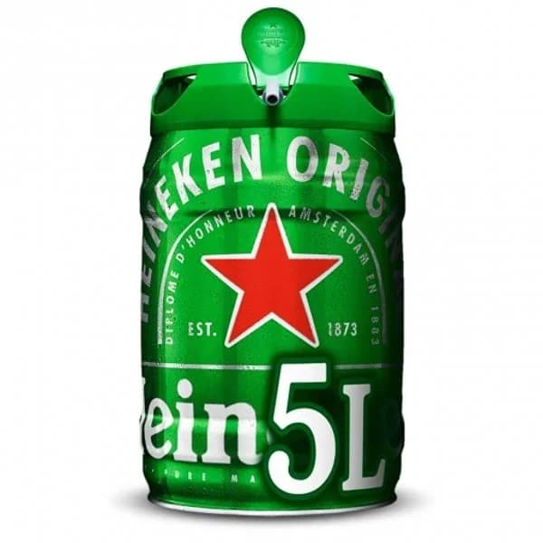 Cerveza Heineken Lager barril 5 l. - 5 l - Imagen del producto en Findit