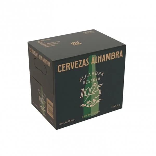 Cerveza Alhambra Reserva 1925 pack de 12 botellas de 33 cl. - 3.96 l - Imagen del producto en Findit