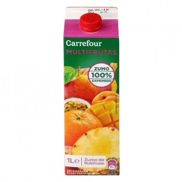 Zumo multifrutas Carrefour exprimido brik 1 l. - 1 l - Imagen del producto en Findit