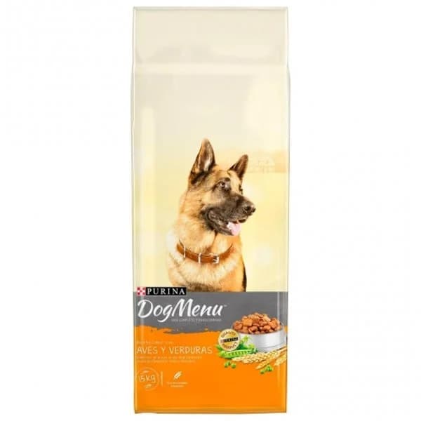 Pienso de aves y verduras para perro adulto Purina Dog Menú 15 Kg. - 15 kg - Imagen del producto en Findit