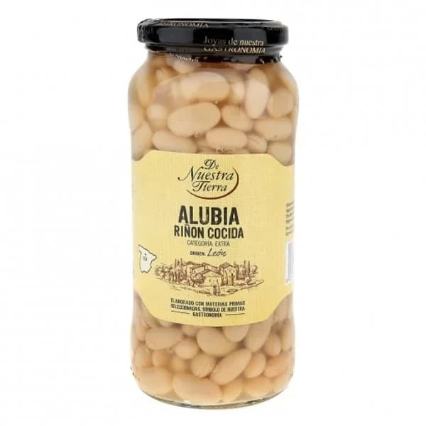 Alubia riñón cocida categoría extra De Nuestra Tierra 400 g. - 0.4 kg - Imagen del producto en Findit