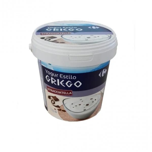 Yogur griego con stracciatella Carrefour sin gluten 1 kg. - 1 kg - Imagen del producto en Findit