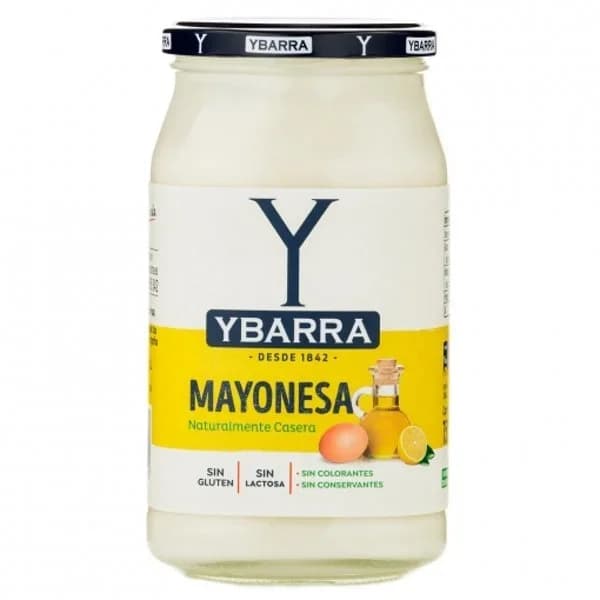 Mayonesa Ybarra sin gluten y sin lactosa tarro 750 ml. - 0.75 l - Imagen del producto en Findit