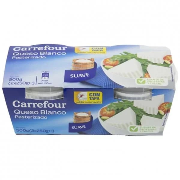 Queso fresco de Burgos Carrefour pack de 2 unidades de 250 g. - 1 ud - Imagen del producto en Findit