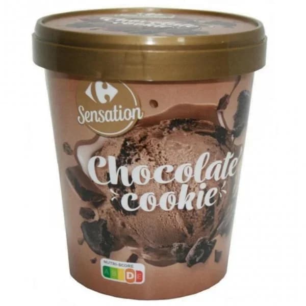 Helado de chocolate cookies Carrefour Sensation 300 g. - 0.3 kg - Imagen del producto en Findit