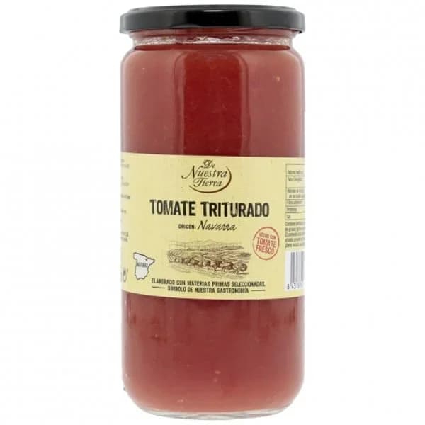 Tomate triturado frasco De Nuestra Tierra 660 g. - 0.66 kg - Imagen del producto en Findit