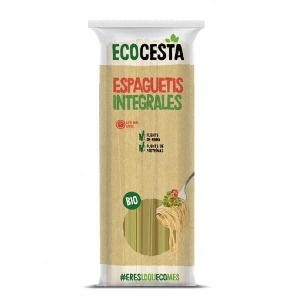 Espaguetis integrales ecológicos EcoCesta 500 g. - 0.5 kg - Imagen del producto en Findit