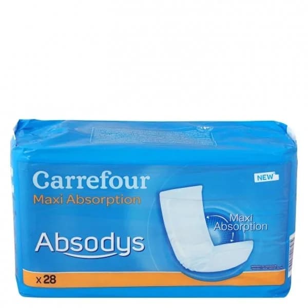 Compresas adulto Absodys Carrefour 28 ud. - 28.5 ud - Imagen del producto en Findit