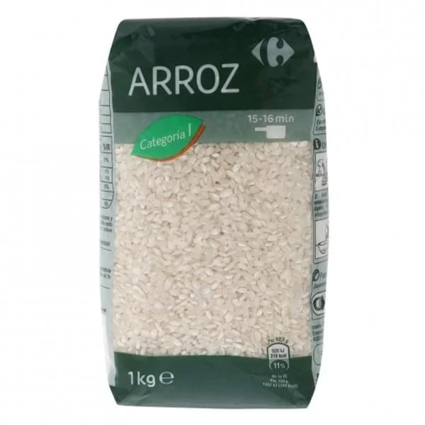 Arroz categoría primera Carrefour 1 kg. - 1 kg - Imagen del producto en Findit