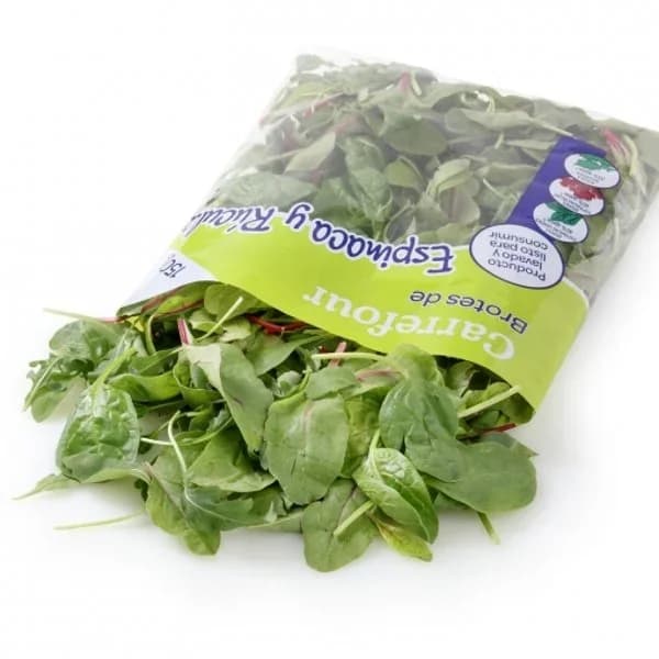 Brotes de espinaca y rúcula Carrefour El Mercado 150 g - 0.15 kg - Imagen del producto en Findit