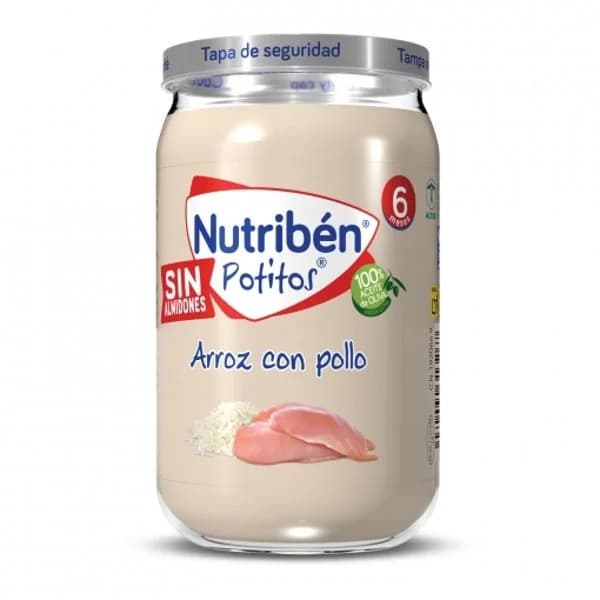 Potito de pollo con arroz NUTRIBEN, tarro 235 g - 0.23 kg - Imagen del producto en Findit