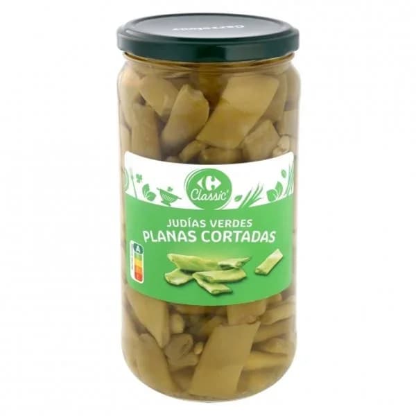 Judías verdes planas cortadas Classic Carrefour 360 g. - 0.36 kg - Imagen del producto en Findit