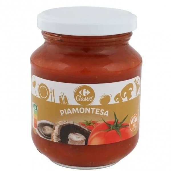 Salsa piamontesa Carrefour sin gluten 300 g. - 0.3 kg - Imagen del producto en Findit