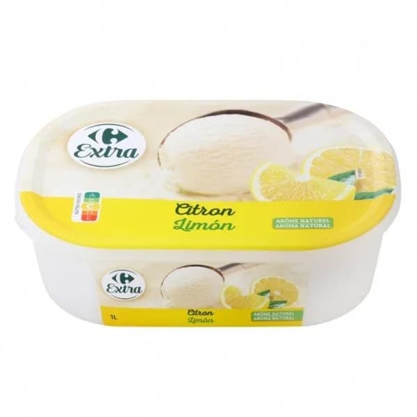 Helado sorbete de limón Carrefour 580 g. - 0.58 kg - Imagen del producto en Findit