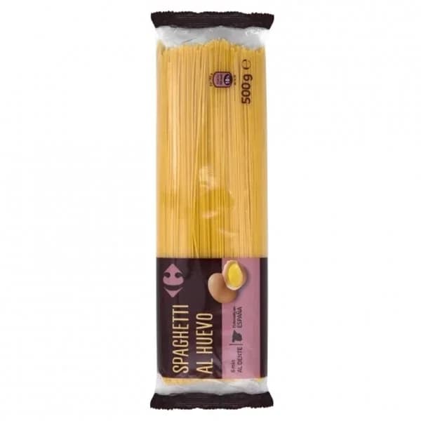 Pasta spagueti al huevo Carrefour 500 g. - 0.5 kg - Imagen del producto en Findit