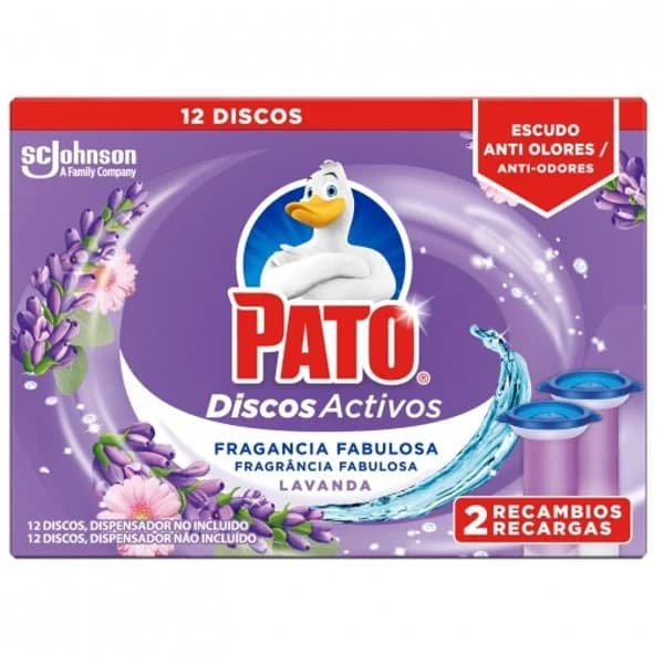Discos activos inodoros aroma lavanda recambio Pato 2 ud. - 2 ud - Imagen del producto en Findit