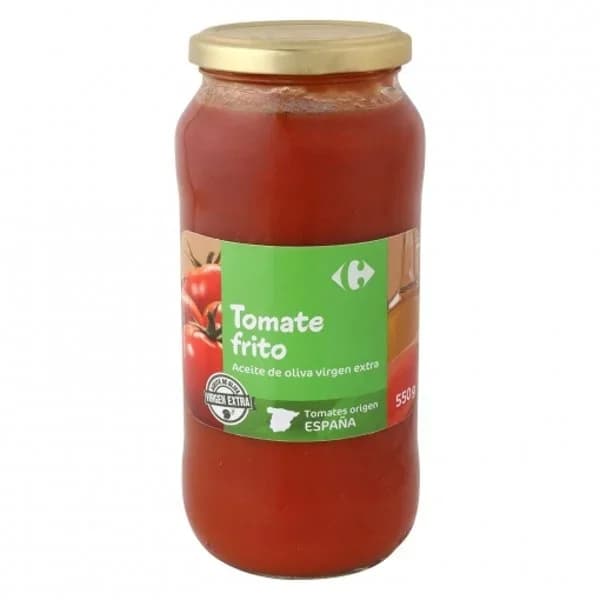 Tomate frito con aceite de oliva virgen extra Carrefour tarro 550 g. - 0.55 kg - Imagen del producto en Findit