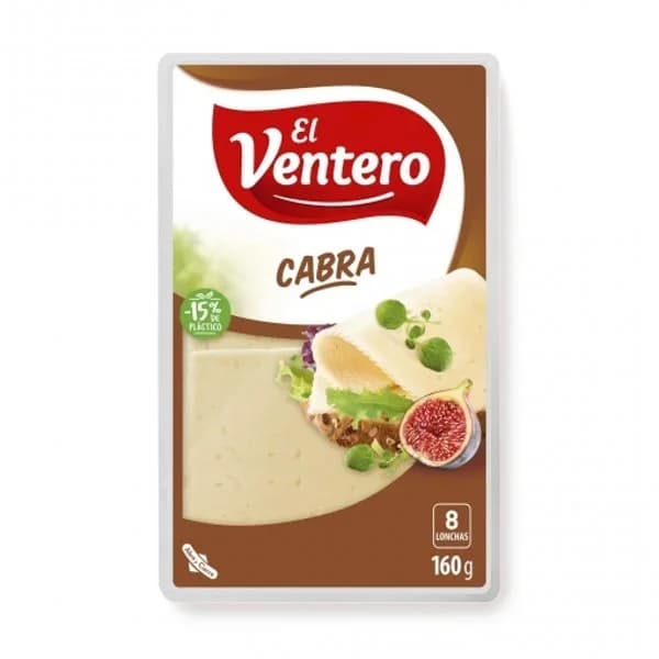 Queso de cabra en lonchas El Ventero 160 g. - 0.16 kg - Imagen del producto en Findit