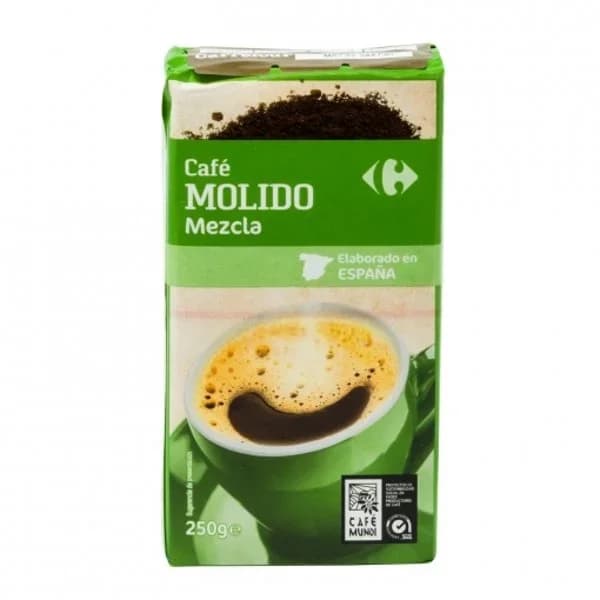 Café molido mezcla Carrefour Classic 250 g. - 0.25 kg - Imagen del producto en Findit