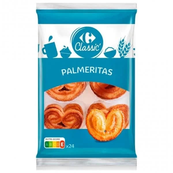 Palmeritas Carrefour Classic 270 g. - 0.27 kg - Imagen del producto en Findit