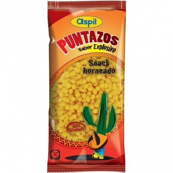 Aperitivos de máiz sabor explosivo Puntazos Aspil sin gluten 110 g. - 0.11 ud - Imagen del producto en Findit
