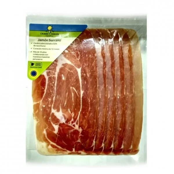 Jamón serrano Carrefour Calidad y Origen loncheado envase 100 g - 0.1 kg - Imagen del producto en Findit