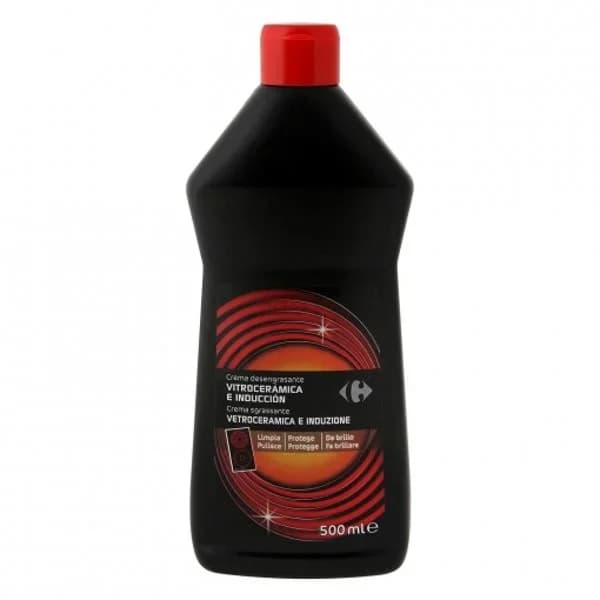 Limpiador de vitrocerámica e inducción en crema Carrefour 500 ml. - 0.5 l - Imagen del producto en Findit