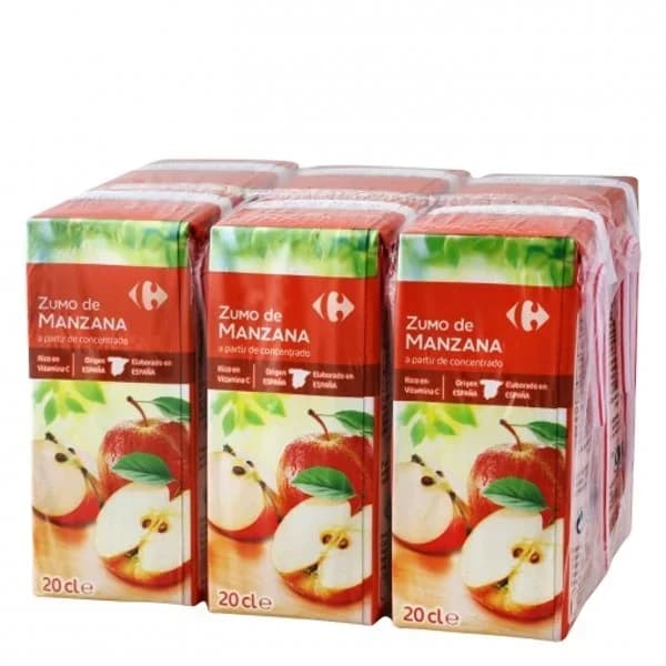 Zumo de manzana Carrefour Classic pack de 6 briks de 20 cl. - 1.2 l - Imagen del producto en Findit