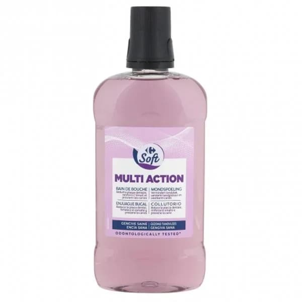 Enjuague bucal multi action Carrefour Soft 500 ml. - 0.5 l - Imagen del producto en Findit