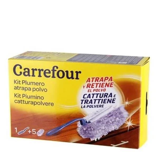 Plumero atrapapolvo con 5 recambios Carrefour 1 ud. - 1 ud - Imagen del producto en Findit