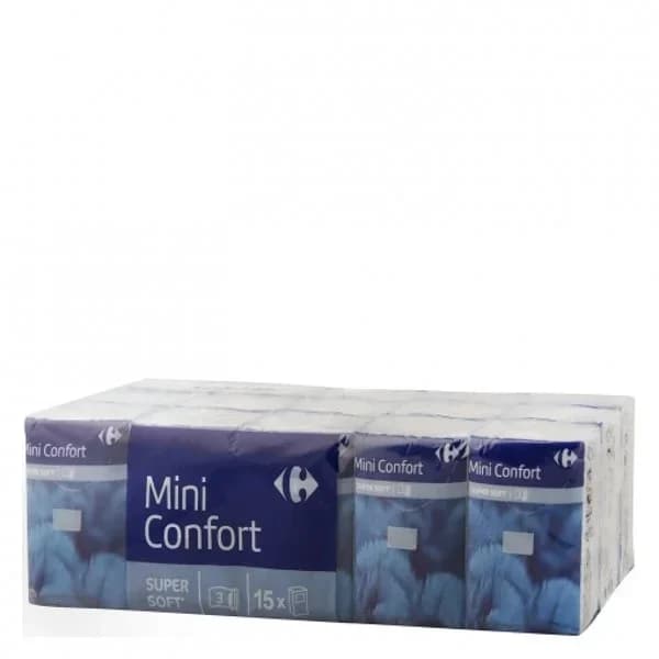 Pañuelo mini Carrefour 15 ud. - 14.36 ud - Imagen del producto en Findit