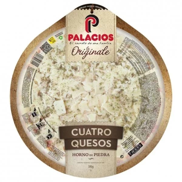 Pizza 4 quesos La Originale Palacios 390 g. - 0.23 kg - Imagen del producto en Findit