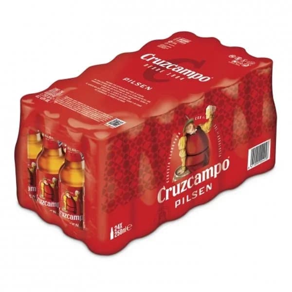 Cerveza Cruzcampo Pilsen pack de 24 botellas de 25 cl. - 6 l - Imagen del producto en Findit