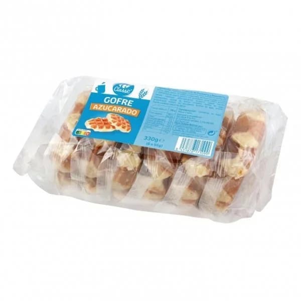 Gofre azucarado Carrefour Classic pack de 6 unidades de 55 g. - 0.33 kg - Imagen del producto en Findit