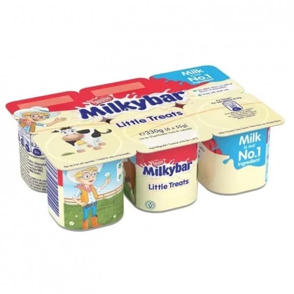 Petit de chocolate blanco Nestlé Milkybar pack de 6 unidades de 55 g. - 0.33 kg - Imagen del producto en Findit