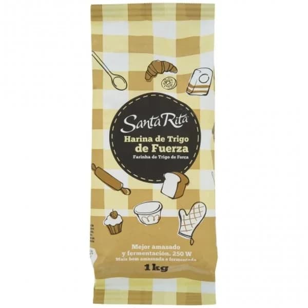 Harina de trigo de fuerza Santa Rita 1 kg. - 1 kg - Imagen del producto en Findit