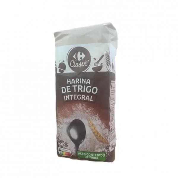 Harina integral de trigo Classic Carrefour 1 kg. - 1 kg - Imagen del producto en Findit