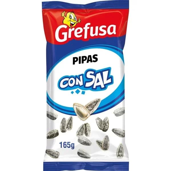 Pipas G con sal GREFUSA, bolsa 165 g - 0.16 kg - Imagen del producto en Findit