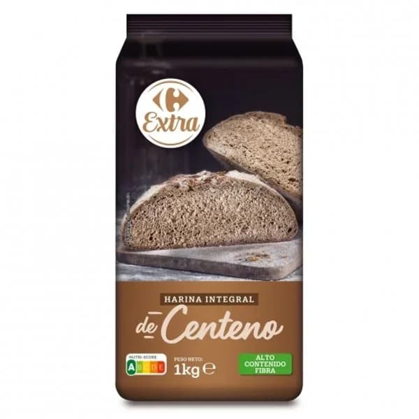 Harina integral de centeno Extra Carrefour 1 kg. - 1 kg - Imagen del producto en Findit