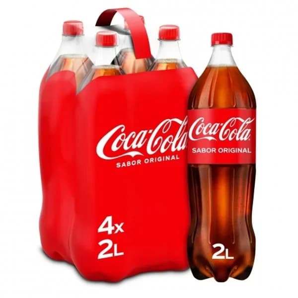 Refresco de cola COCA COLA, pack 4x2 litros - 8 ud - Imagen del producto en Findit