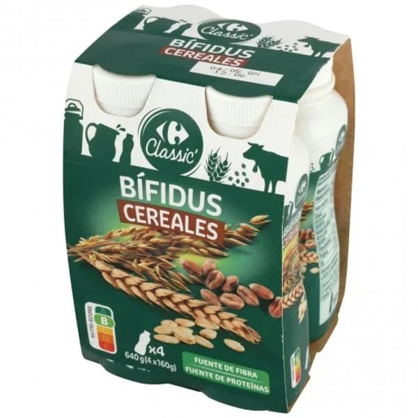Bífidus con cereales Carrefour Classic' pack - 0.64 kg - Imagen del producto en Findit